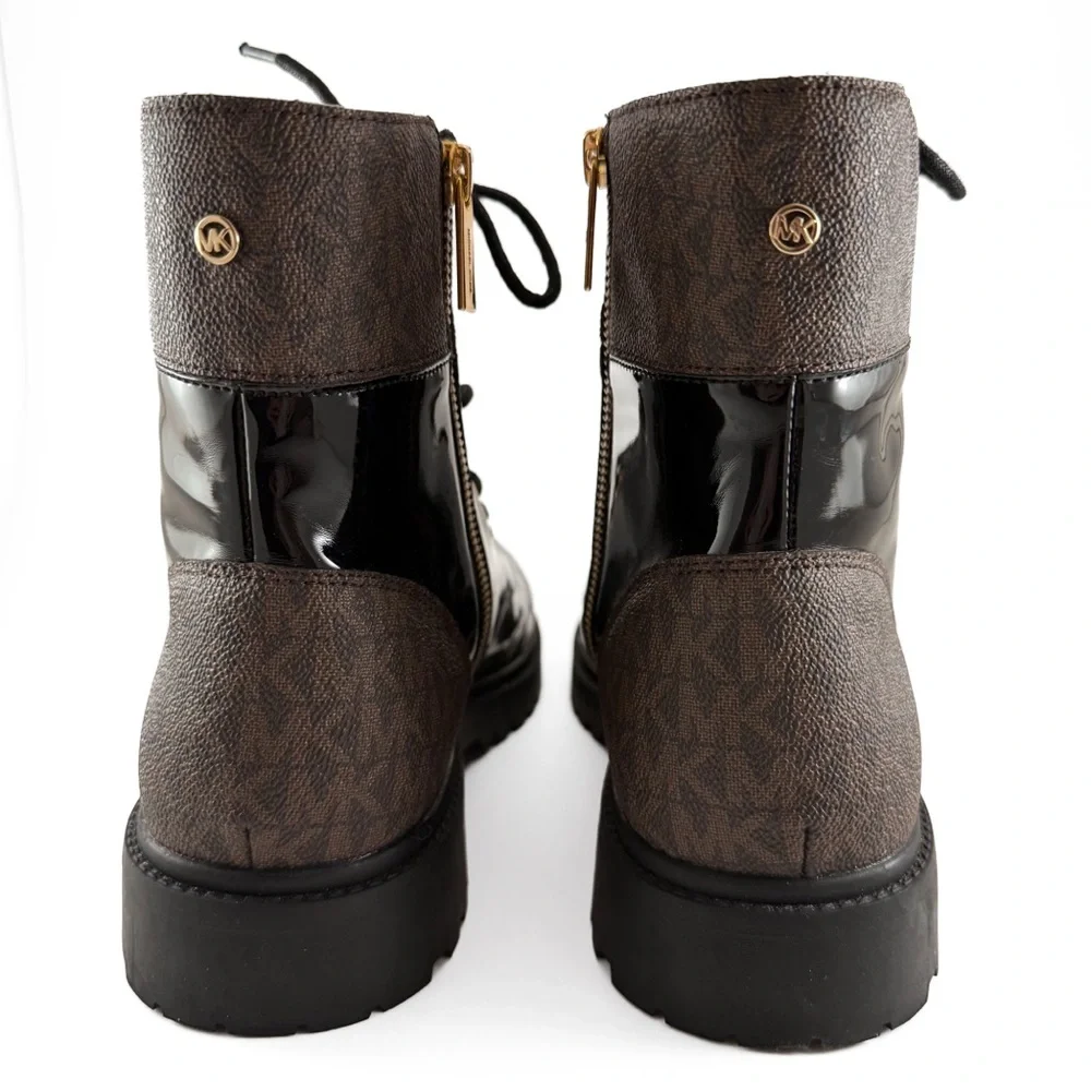 MICHAEL Michael Kors Women's Alistair Lace-Up Lug Sole Combat Booties - Picture 5 of 12